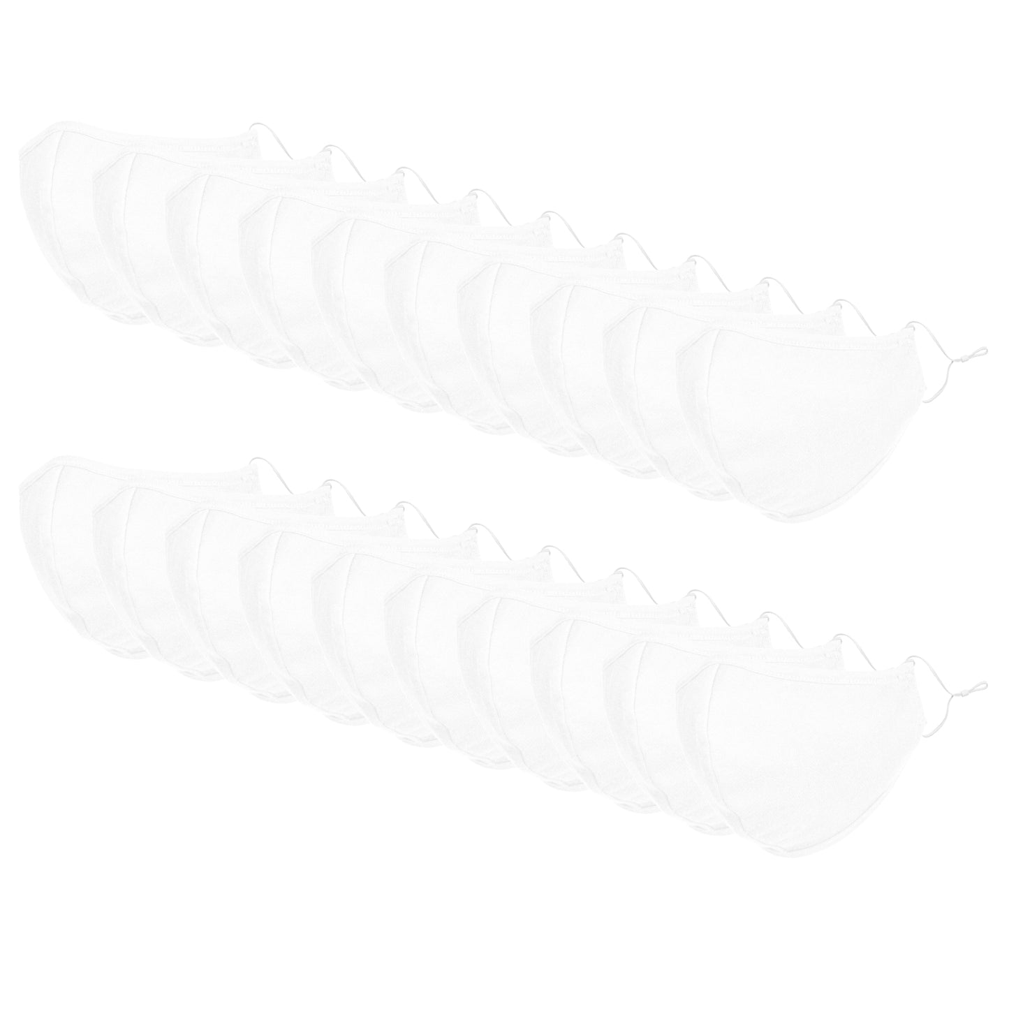 DALIX Kids Cotton Face Mask Reuseable Washable Made in USA - XXS-XS Size (20-Pack)