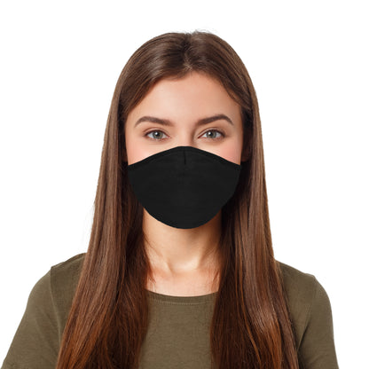 Dalix Cloth Face Mask 3 Layer Filter Pocket Adjustable Nose Ear Loops S/M with Filter