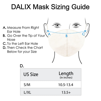 Dalix Skin Tone Cloth Face Mask 3 Layer Filter Pocket Nose Piece (3-Pack)