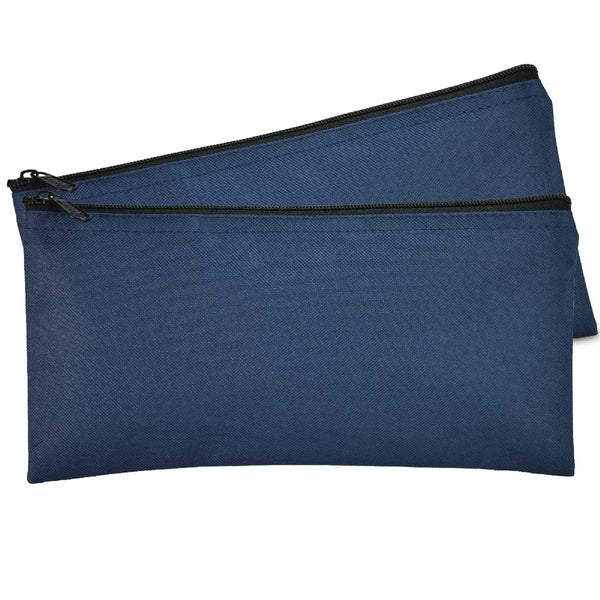 Dalix Bank Bags Money Pouch Securit Deposit Utility Zipper Coin Bag Black 2 Pack