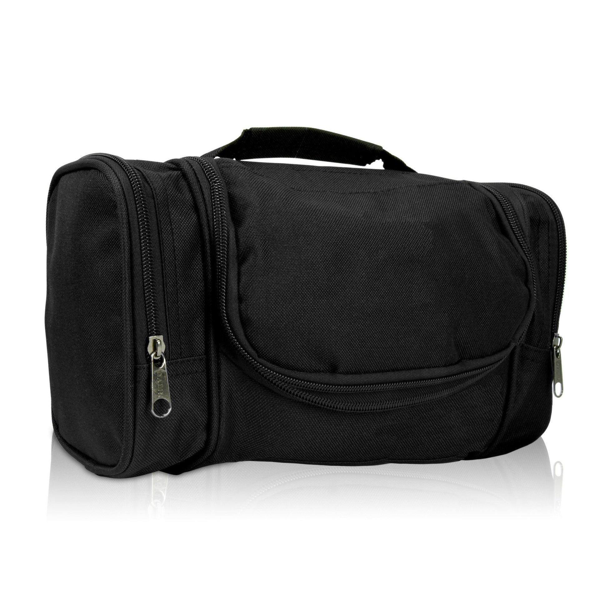 DALIX Hanging Travel Toiletry Kit Accessories Bag (8 Colors) Business DALIX Charcoal Black 
