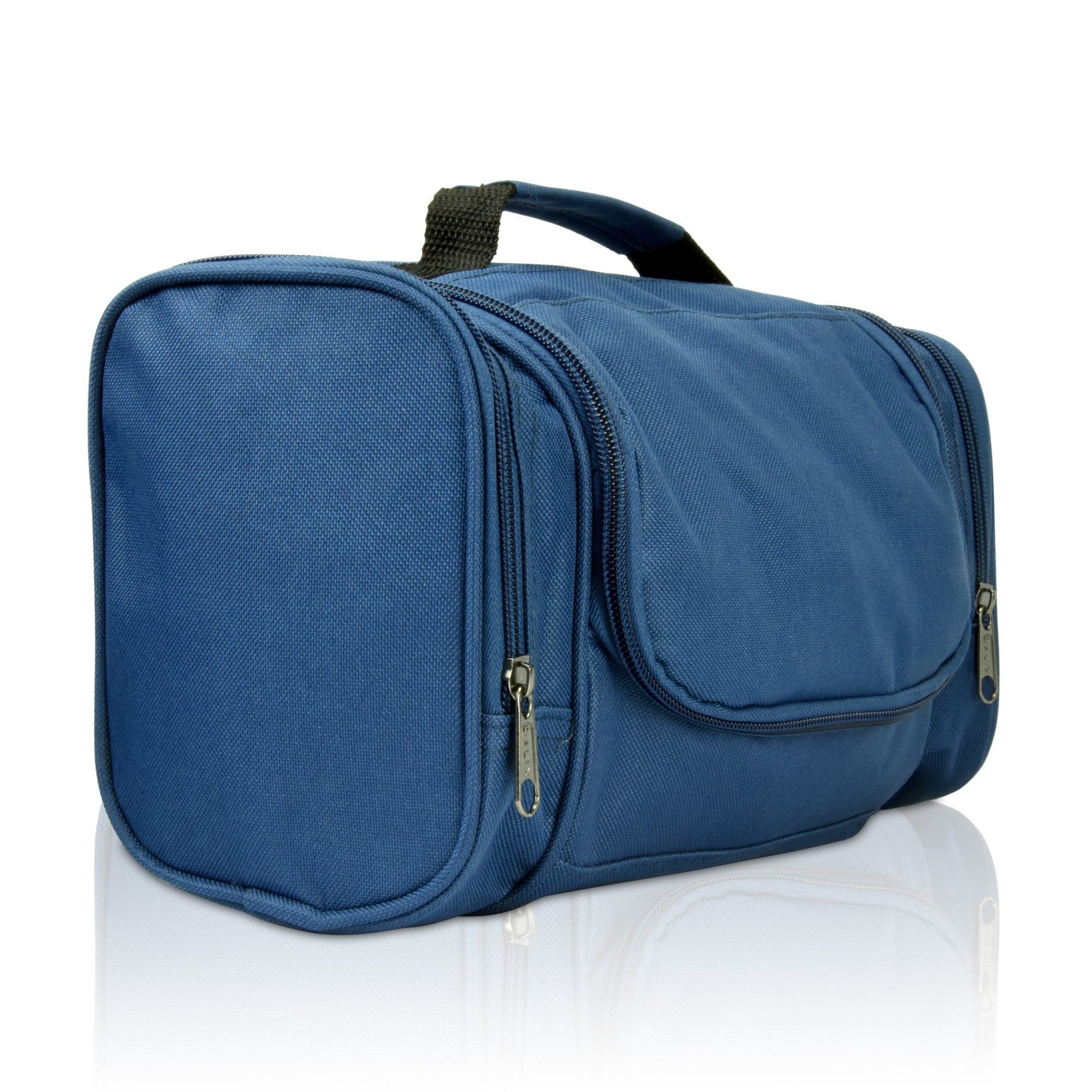 DALIX Hanging Travel Toiletry Kit Accessories Bag (8 Colors) Business DALIX Navy Blue 