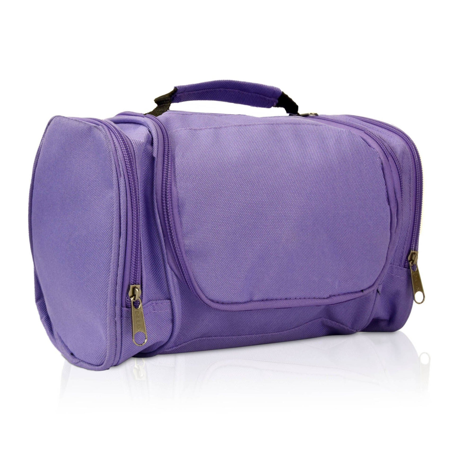DALIX Hanging Travel Toiletry Kit Accessories Bag (8 Colors) Business DALIX Purple 