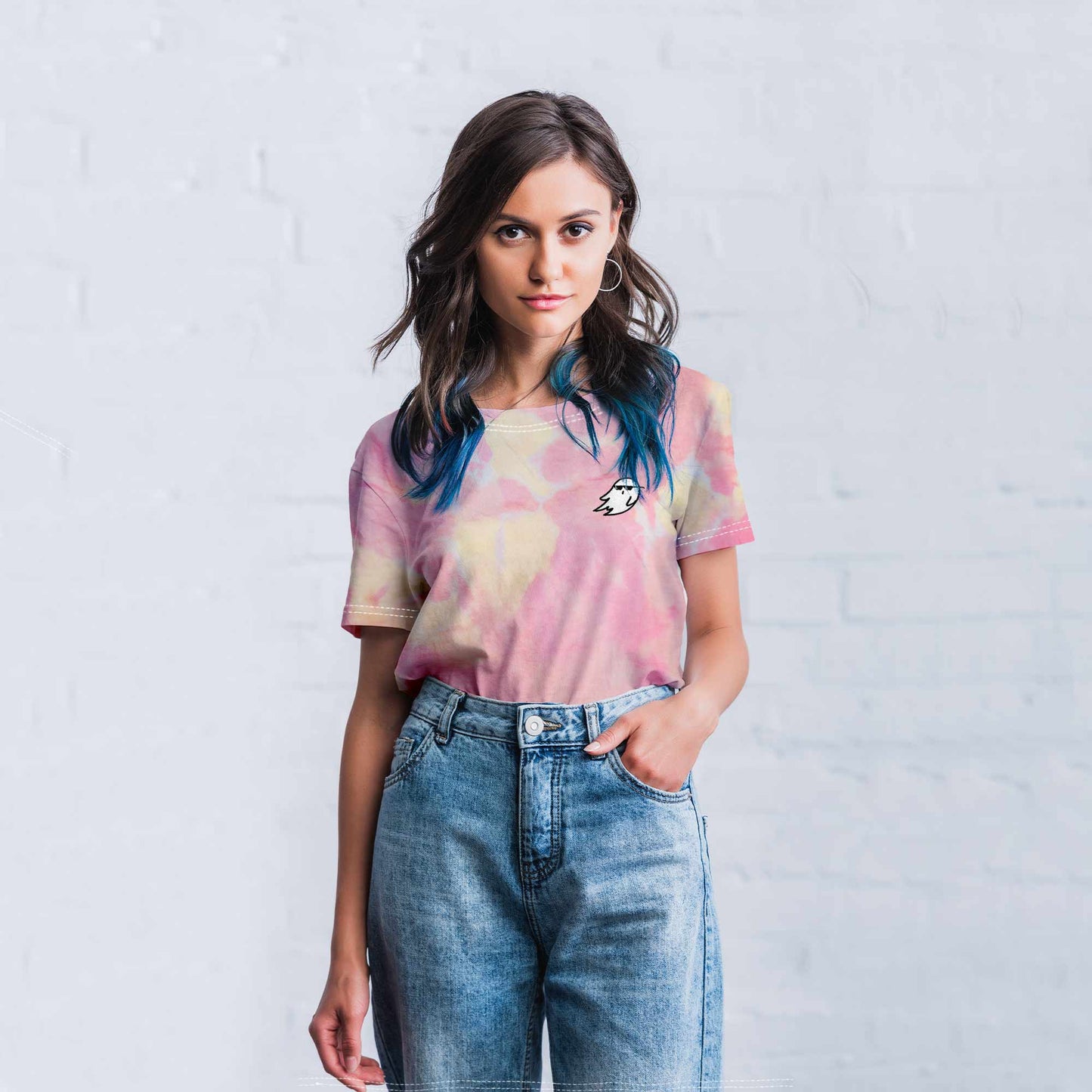 Dalix Tie Dye Ghost Life Tee