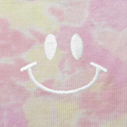 Dalix Tie Dye Smile Face Tee