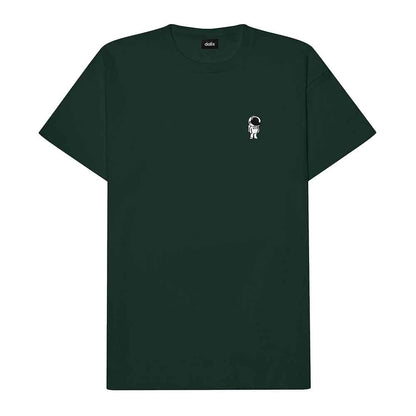 Dalix Astronaut Embroidered Relaxed Heavy Soft Cotton T Shirt Mens in Black S Small