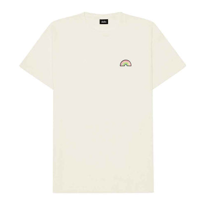 Dalix Rainbow (Glow in the Dark) Embroidered Relaxed Heavy Soft Cotton T Shirt Mens in Black XL X-Large