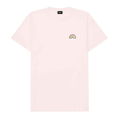 Dalix Rainbow (Glow in the Dark) Embroidered Relaxed Heavy Soft Cotton T Shirt Mens in Dark Gray L Large