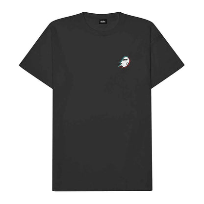 Dalix Ghost Life Embroidered Relaxed Heavy Soft Cotton T Shirt Mens in Black M Medium