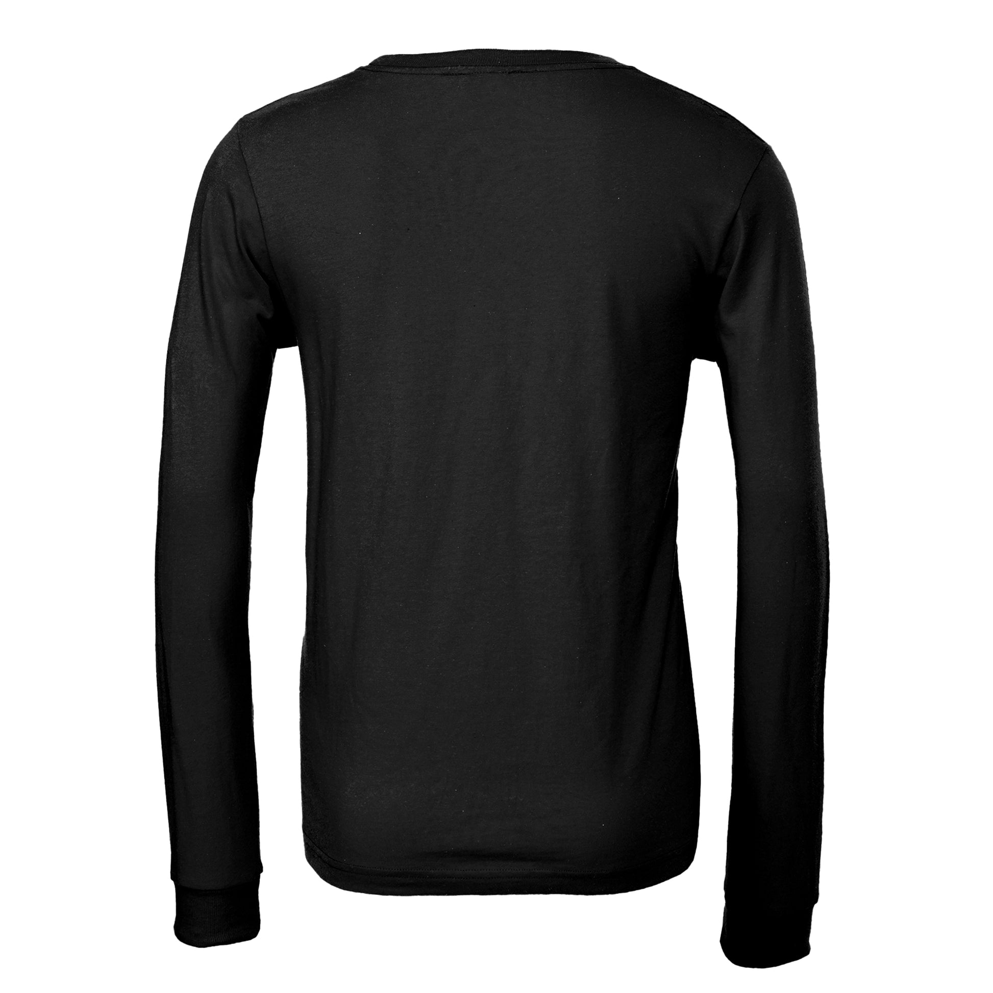 Dalix Ghost Embroidered Long Sleeve Tee Lightweight Soft Cotton Shirt Mens in Black 2XL XX-Large