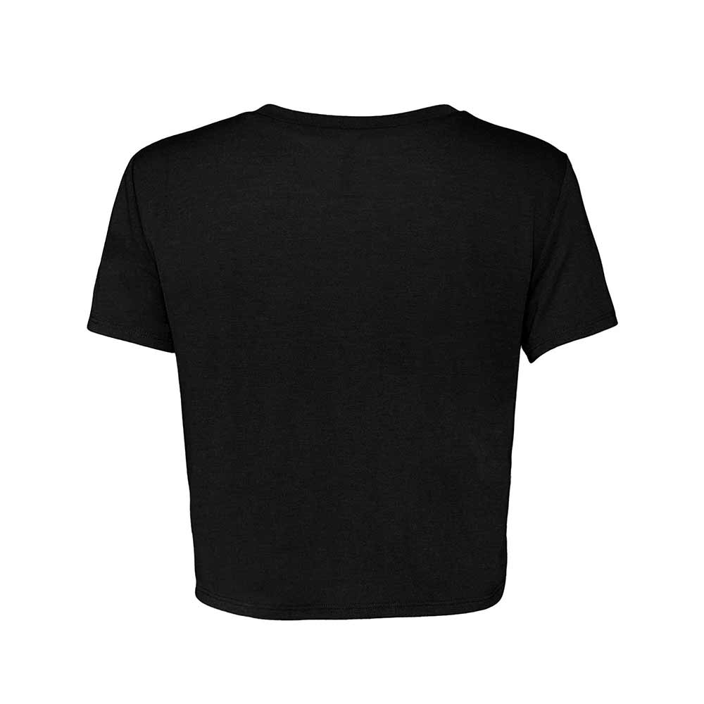 Dalix Heartly Ghost Embroidered Cropped Flowy Soft Cotton Short Sleeve T Shirt Womens in Black 2XL XX-Large