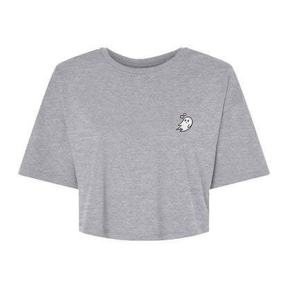 Dalix Heartly Ghost Relaxed Cropped Tee