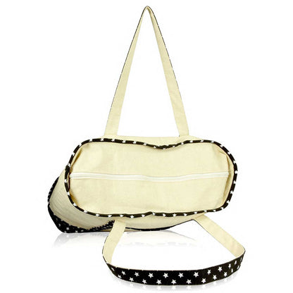 Dalix  Black Star Zodiac Tote Bag