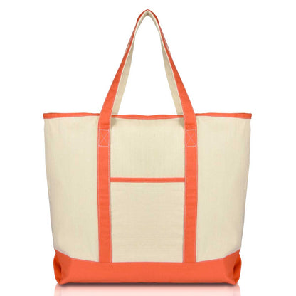 Dalix 22" Soft Canvas Tote Bag