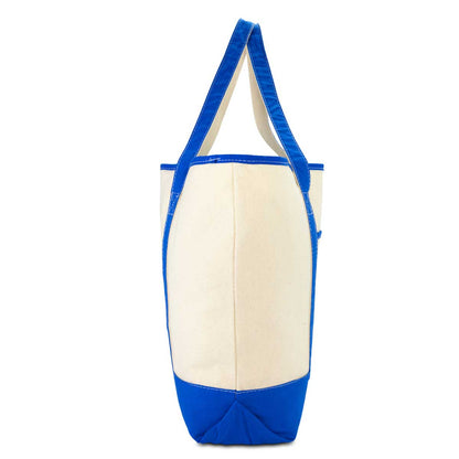 Dalix Women's Canvas Tote Bag Satchel Shoulder Bags Royal Blue Monogram A-Z