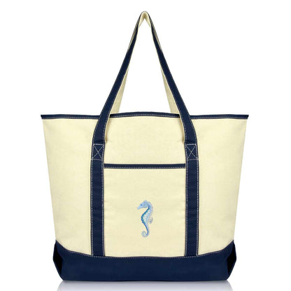 Dalix Seahorse Tote Bag