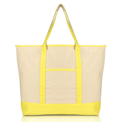 Dalix 22" Soft Canvas Tote Bag