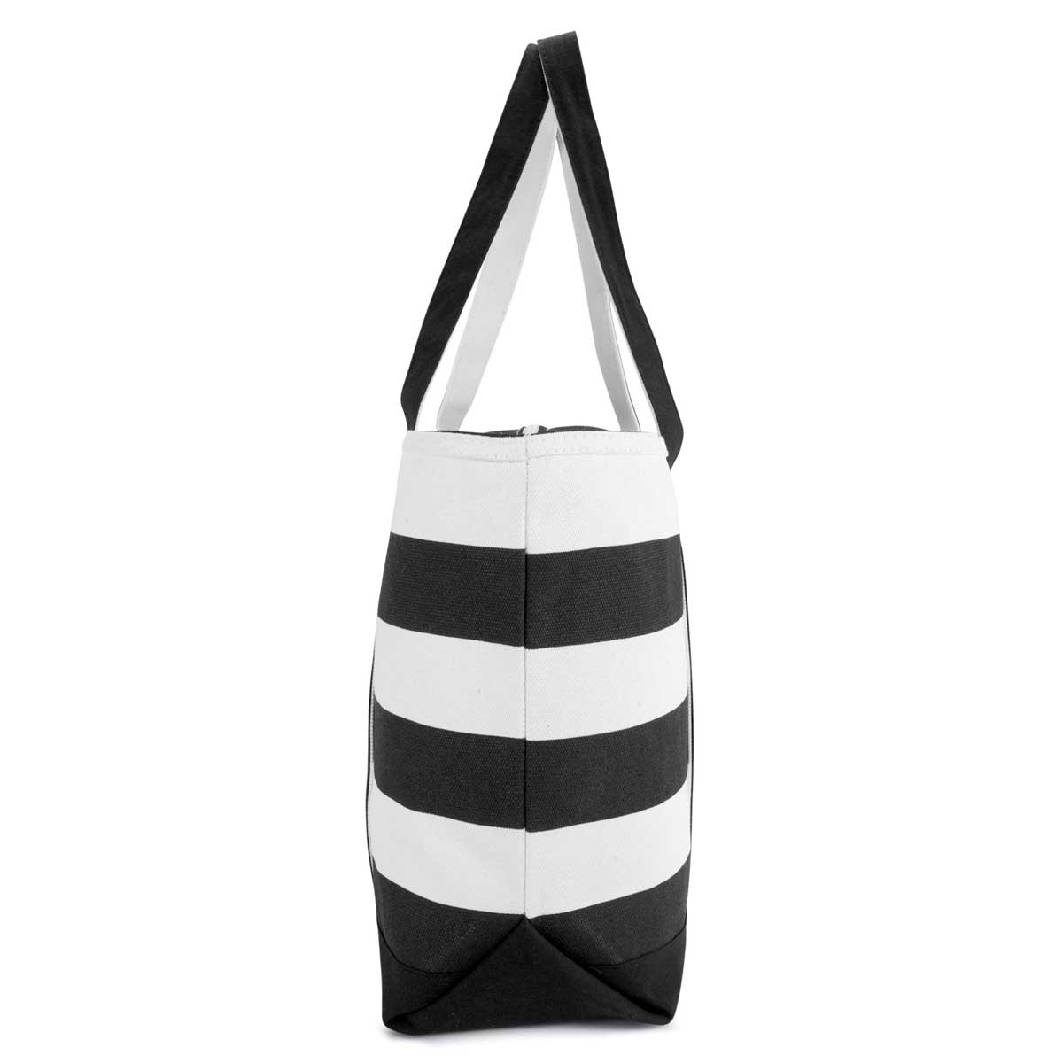 Dalix 23" Premium Striped Tote Bag