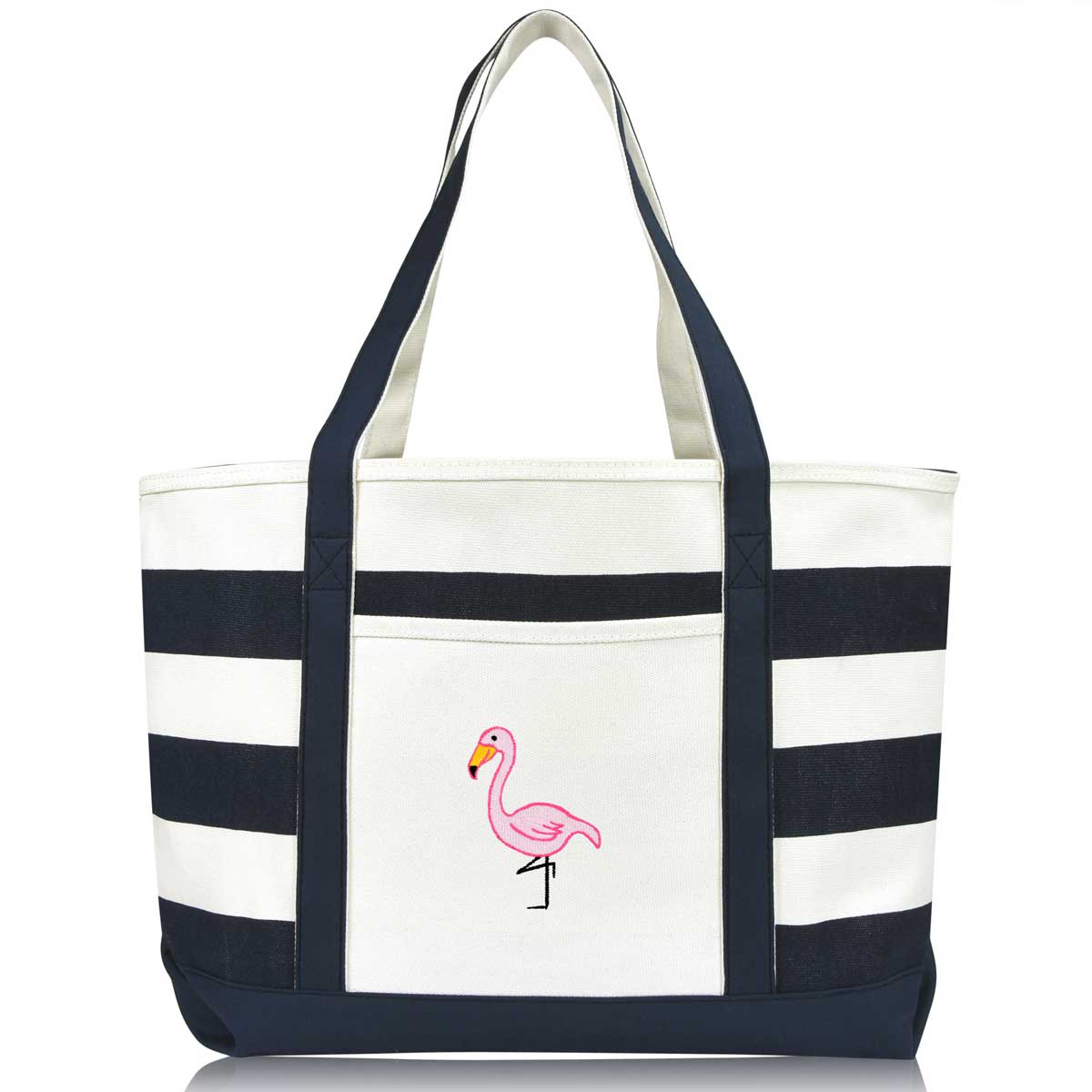 Santa Flamingo Beaded Club Bag Holiday Phone Crossbody, Snow White Multi