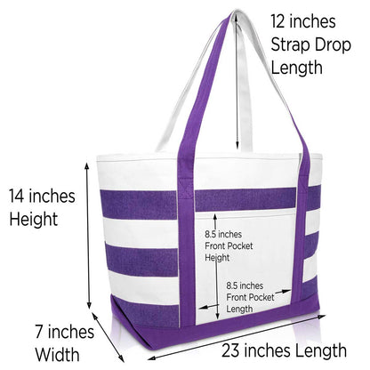 Dalix Monogrammed Beach Bag and Totes for Women Personalized Gifts Purple A-Z