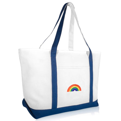 Dalix Rainbow Tote Bag
