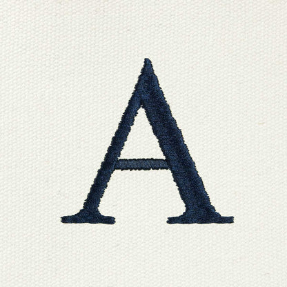 Dalix Medium Personalized Tote Bag Monogrammed Initial Letter - A
