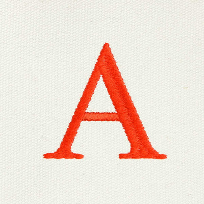 Dalix Medium Personalized Tote Bag Monogrammed Initial Letter - A