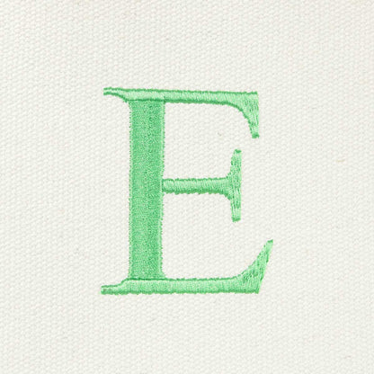 Dalix Medium Personalized Tote Bag Monogrammed Initial Letter - E