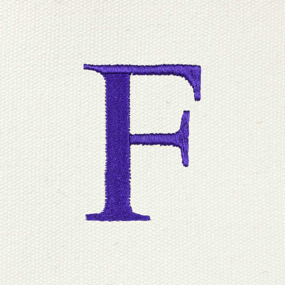 Dalix Medium Personalized Tote Bag Monogrammed Initial Letter - F