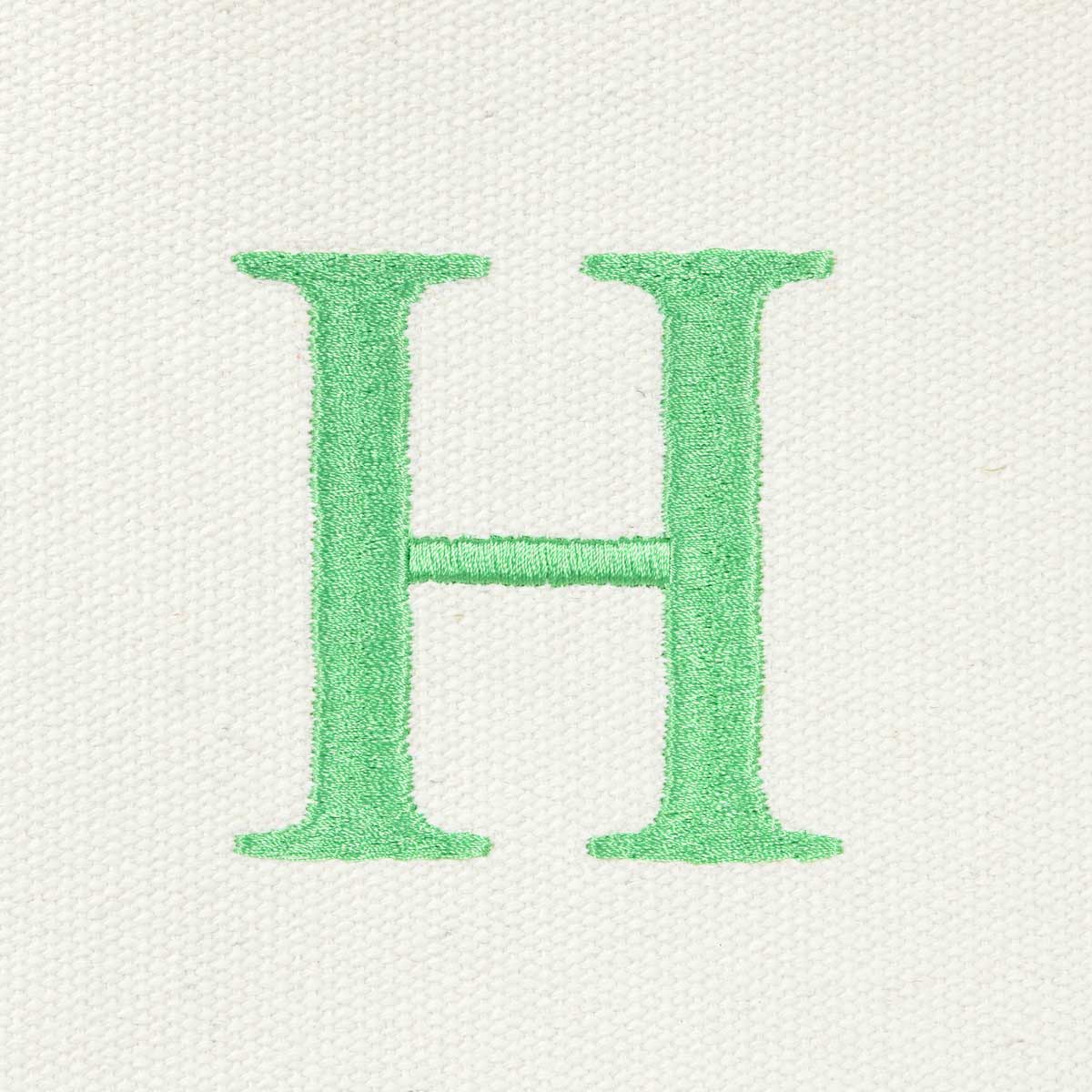 Dalix Medium Personalized Tote Bag Monogrammed Initial Letter - H