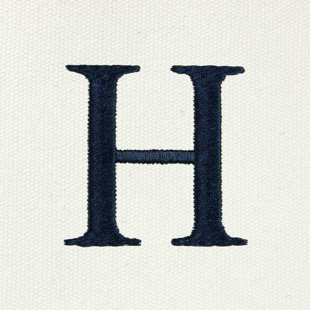 Dalix Medium Personalized Tote Bag Monogrammed Initial Letter - H
