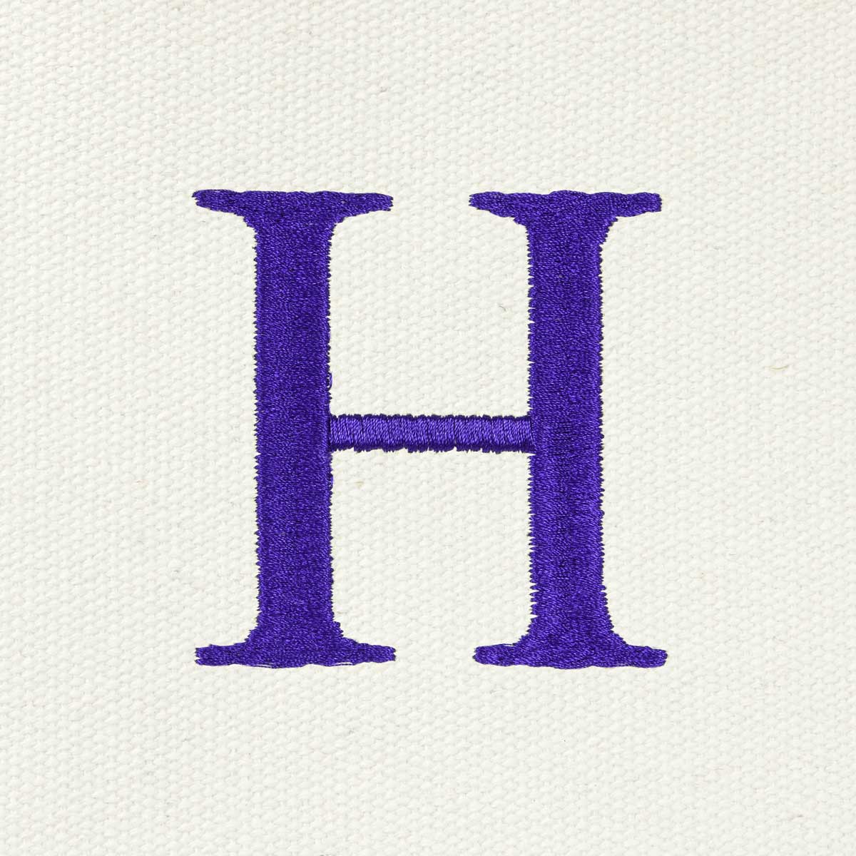 Dalix Medium Personalized Tote Bag Monogrammed Initial Letter - H