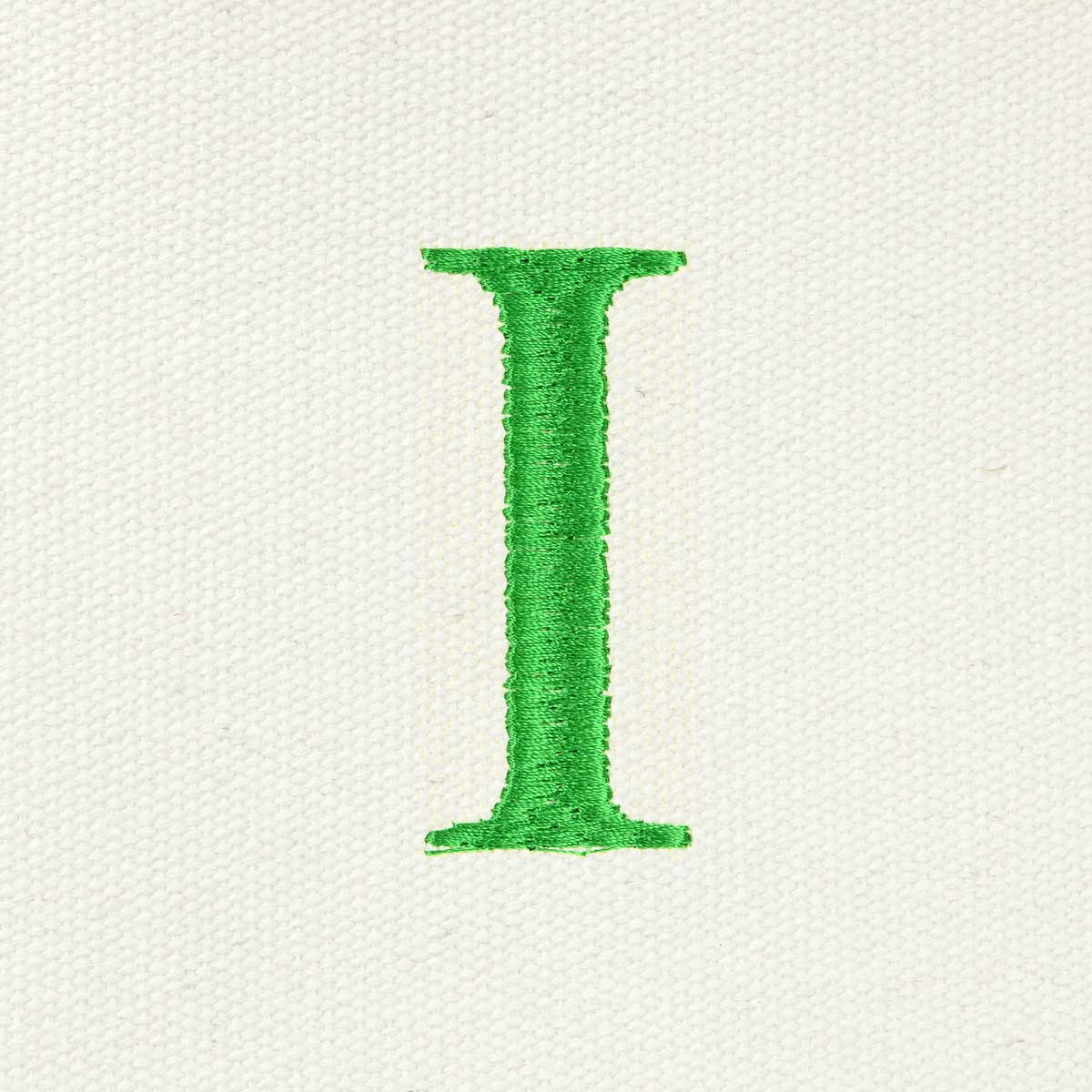 Dalix Medium Personalized Tote Bag Monogrammed Initial Letter - I