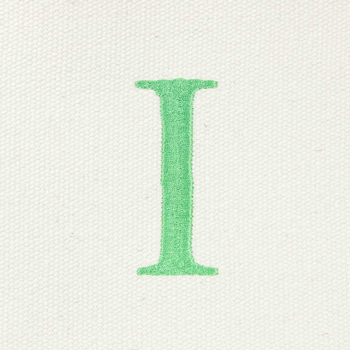 Dalix Medium Personalized Tote Bag Monogrammed Initial Letter - I