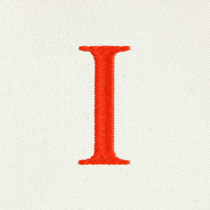 Dalix Medium Personalized Tote Bag Monogrammed Initial Letter - I