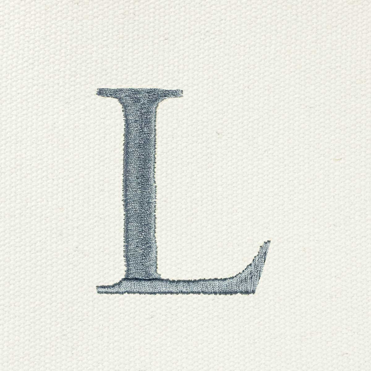Dalix Medium Personalized Tote Bag Monogrammed Initial Letter - L