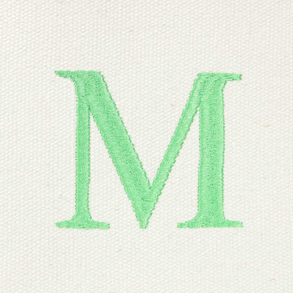 Dalix Medium Personalized Tote Bag Monogrammed Initial Letter - M