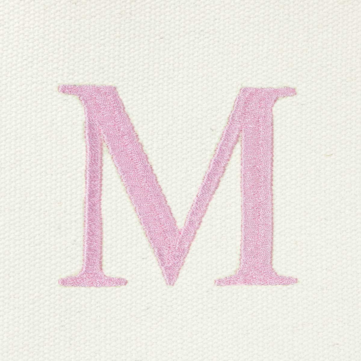 Dalix Medium Personalized Tote Bag Monogrammed Initial Letter - M