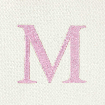 Dalix Medium Personalized Tote Bag Monogrammed Initial Letter - M