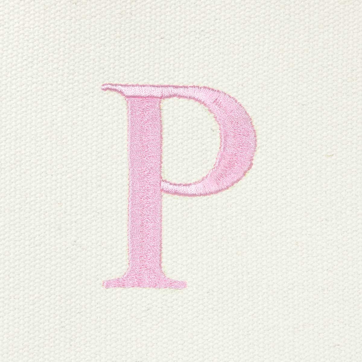 Dalix Medium Personalized Tote Bag Monogrammed Initial Letter - P