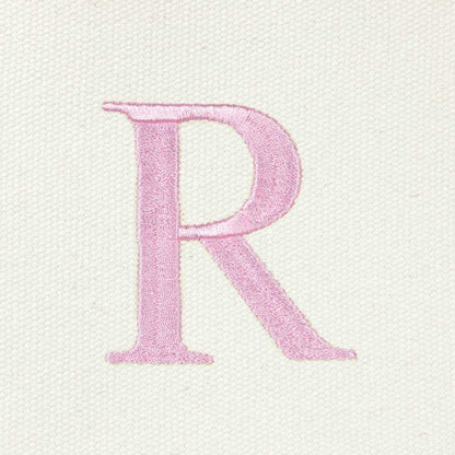 Dalix Medium Personalized Tote Bag Monogrammed Initial Letter - R