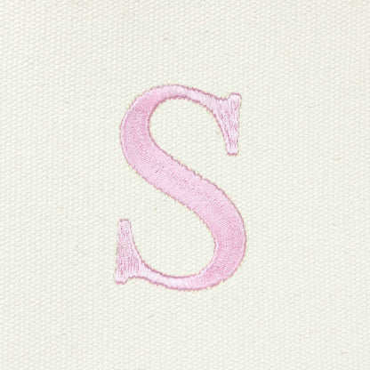 Dalix Medium Personalized Tote Bag Monogrammed Initial Letter - S
