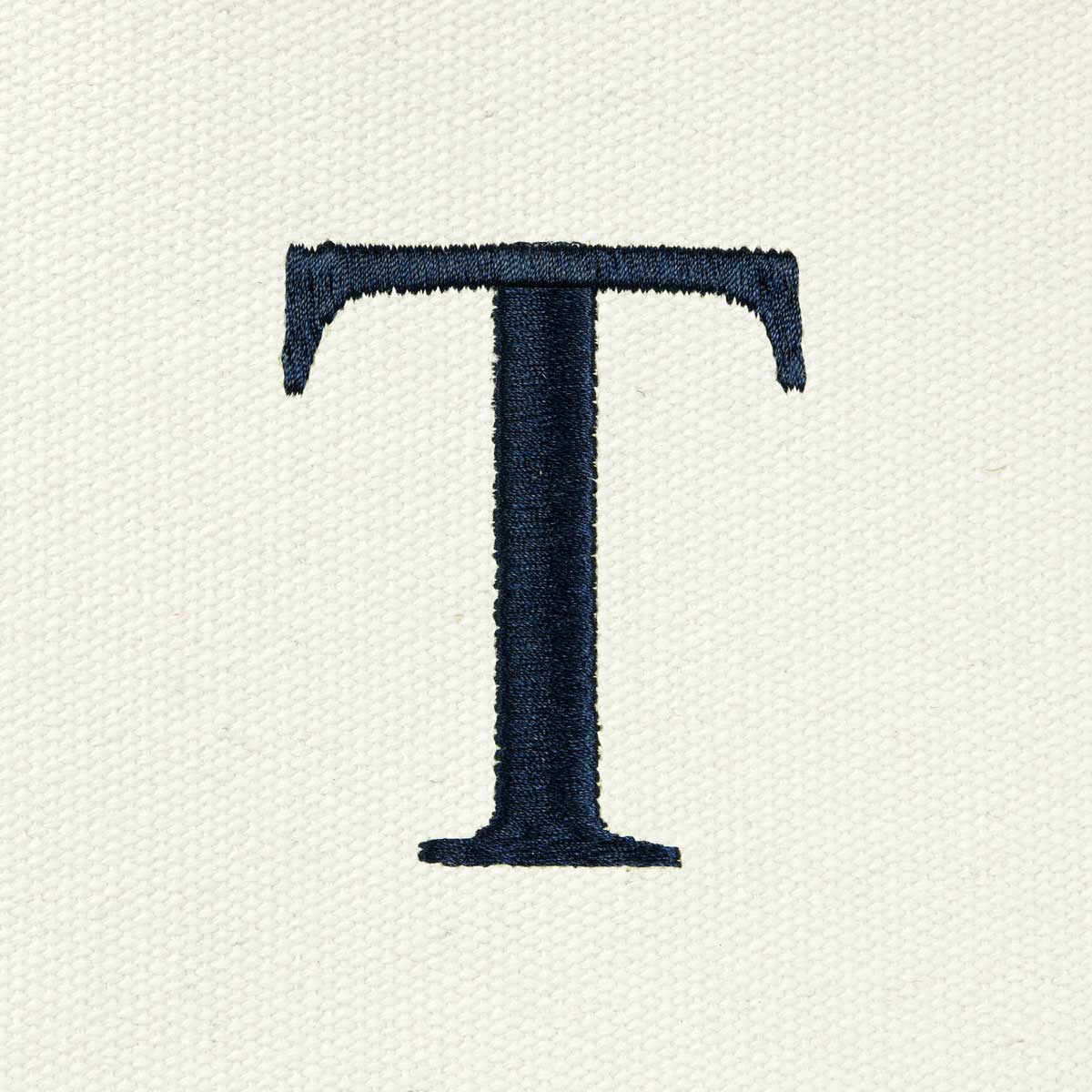 Dalix Medium Personalized Tote Bag Monogrammed Initial Letter - T