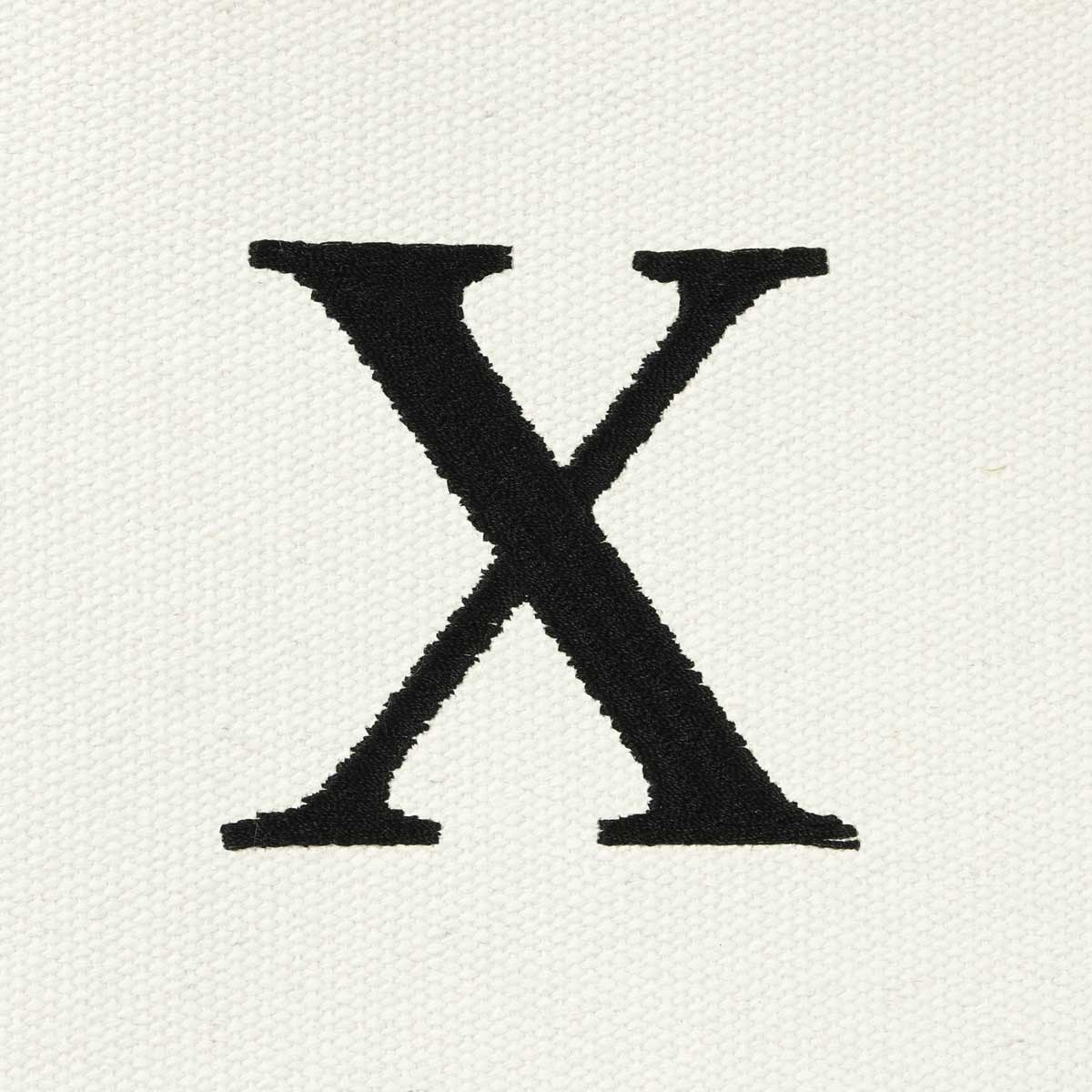Dalix Medium Personalized Tote Bag Monogrammed Initial Letter - X