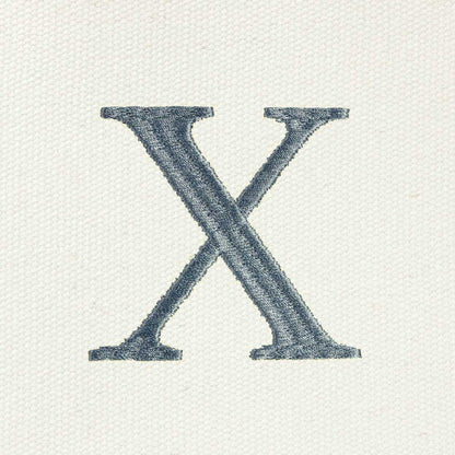 Dalix Medium Personalized Tote Bag Monogrammed Initial Letter - X