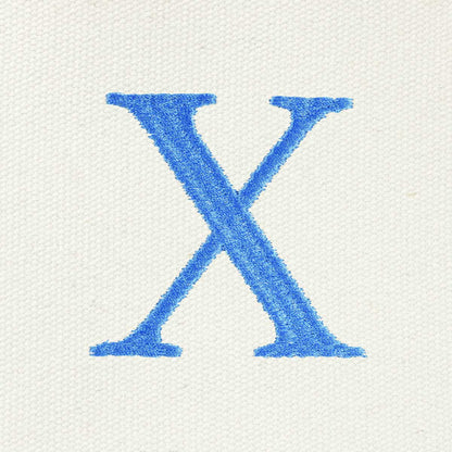 Dalix Medium Personalized Tote Bag Monogrammed Initial Letter - X