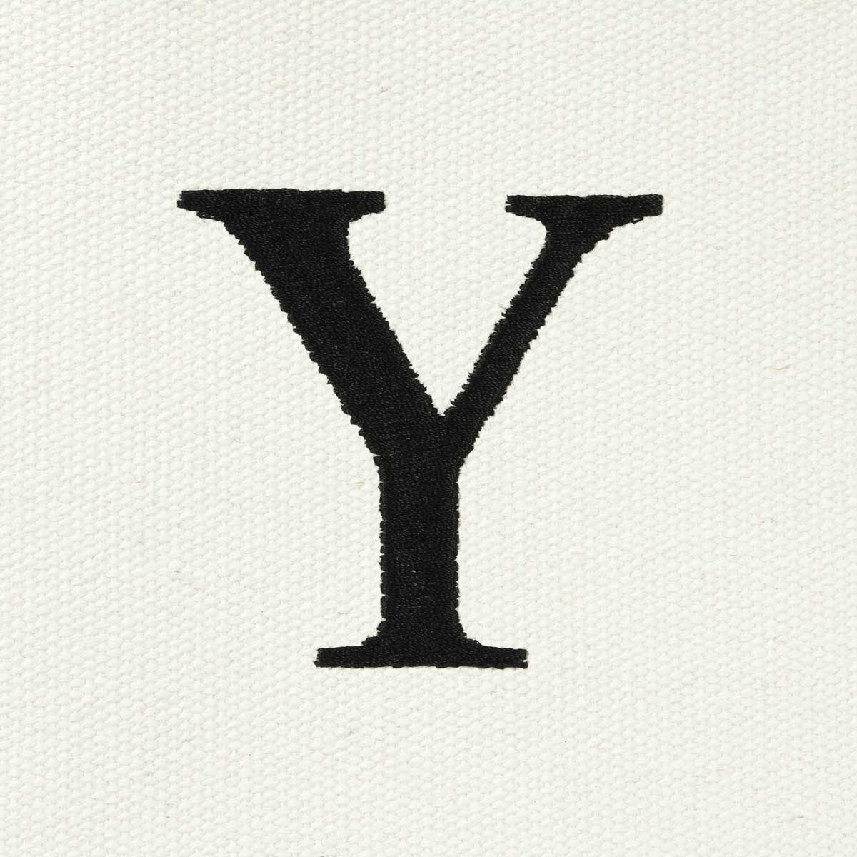 Dalix Medium Personalized Tote Bag Monogrammed Initial Letter - Y