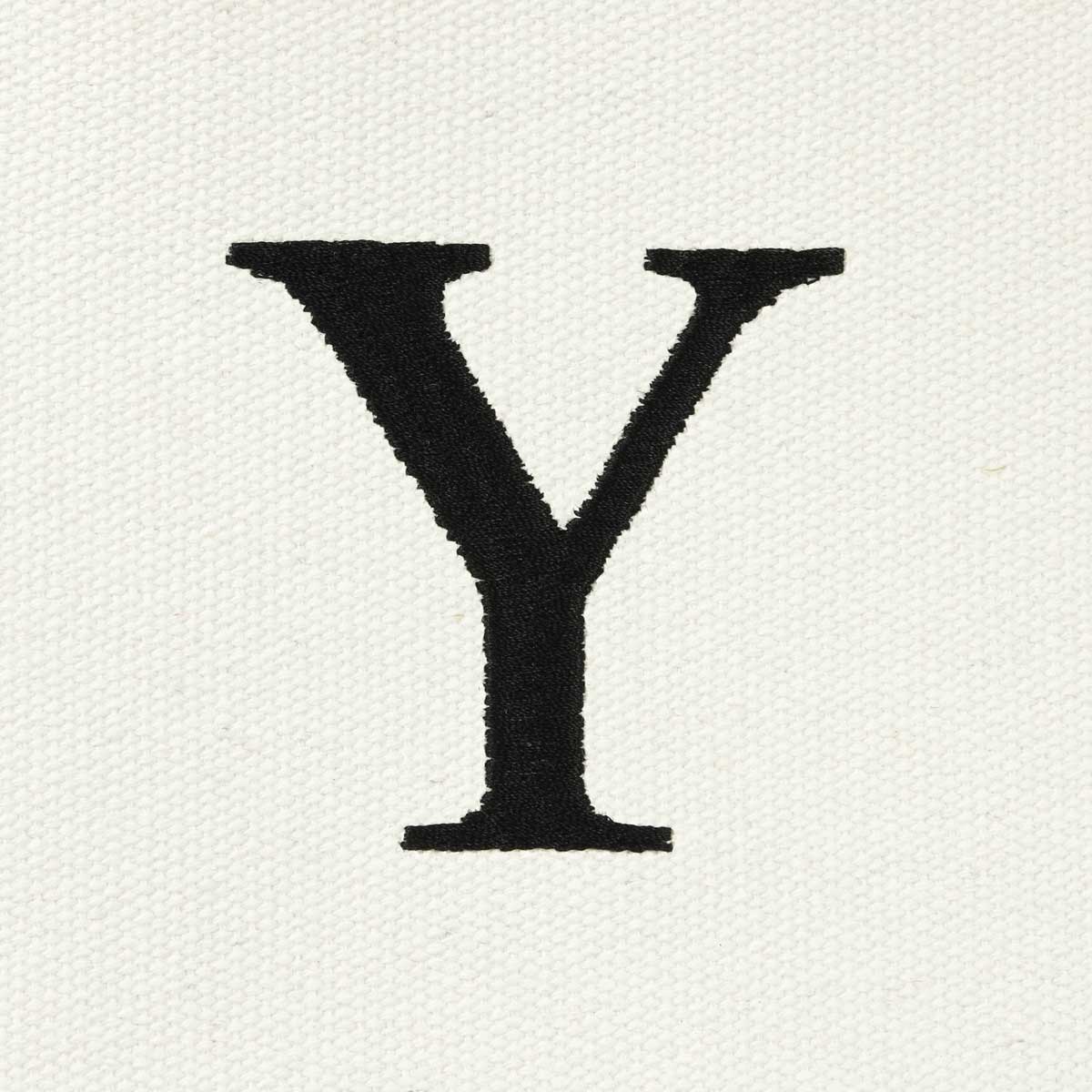 Dalix Medium Personalized Tote Bag Monogrammed Initial Letter - Y