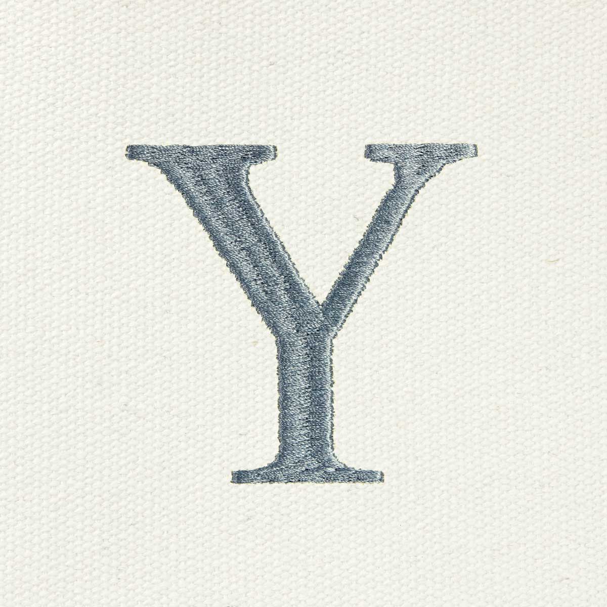 Dalix Medium Personalized Tote Bag Monogrammed Initial Letter - Y