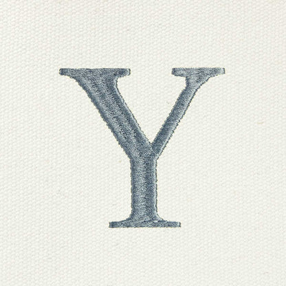 Dalix Medium Personalized Tote Bag Monogrammed Initial Letter - Y